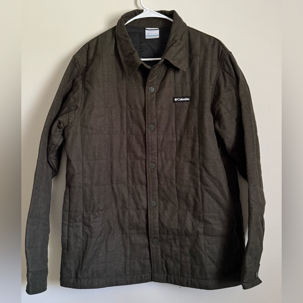 Columbia Men's Landroamer Quilted Shirt Jacket - Olive Green